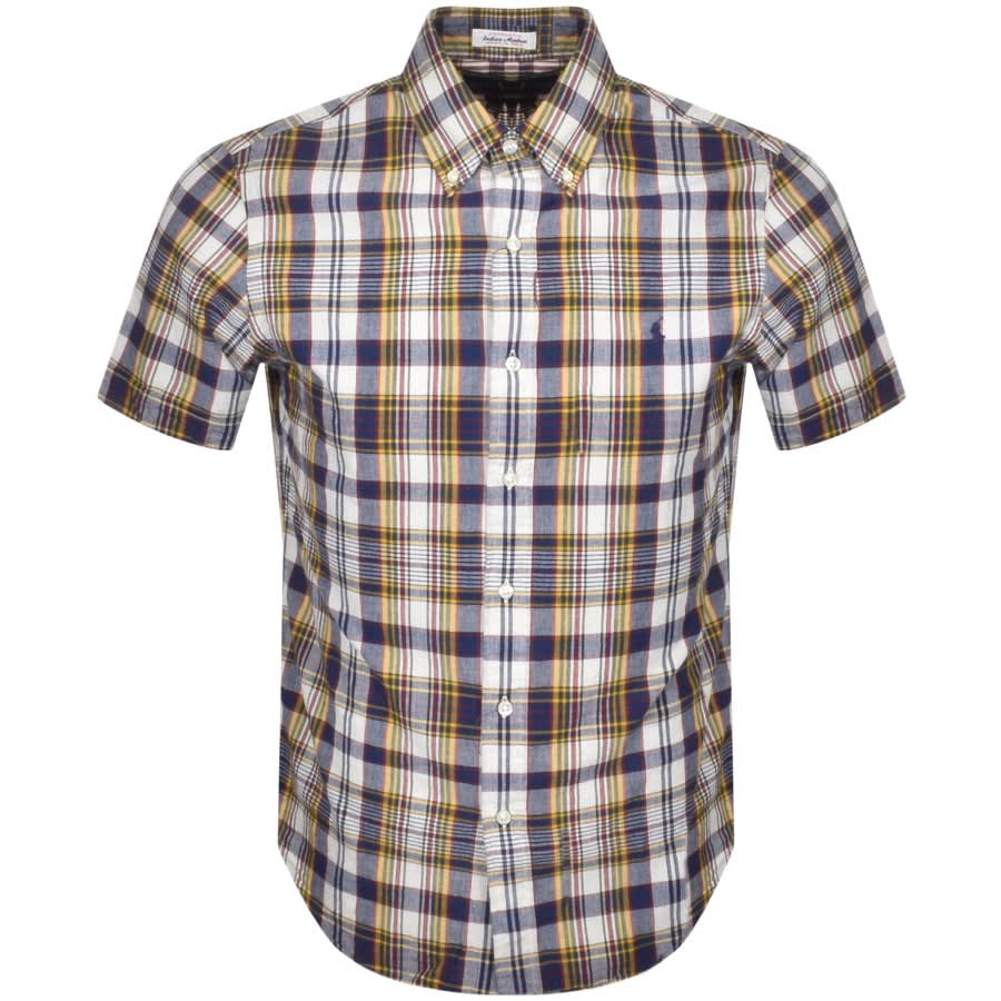 Alternative Image for ProductRalph Lauren Checked Short Sleeved Shirt Blue1